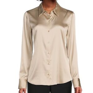 NWT - ANTONIO MELANI - Cream Colored Silk Blouse - Size Large